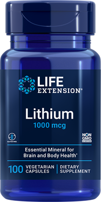 Life Extension Lithium, 1000mcg - 100 vcaps - Vitamins & Minerals at MySupplementShop by Life Extension