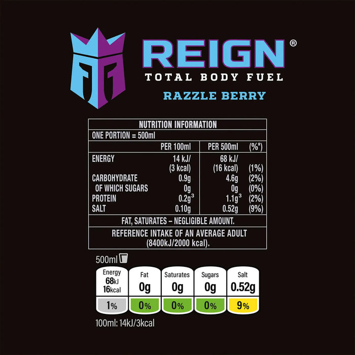 REIGN Total Body Fuel 1.49 GBP Price Marked Product 12x500ml - Sports & Energy Drinks at MySupplementShop by REIGN