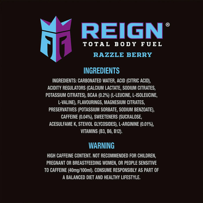 REIGN Total Body Fuel 1.49 GBP Price Marked Product 12x500ml - Sports & Energy Drinks at MySupplementShop by REIGN