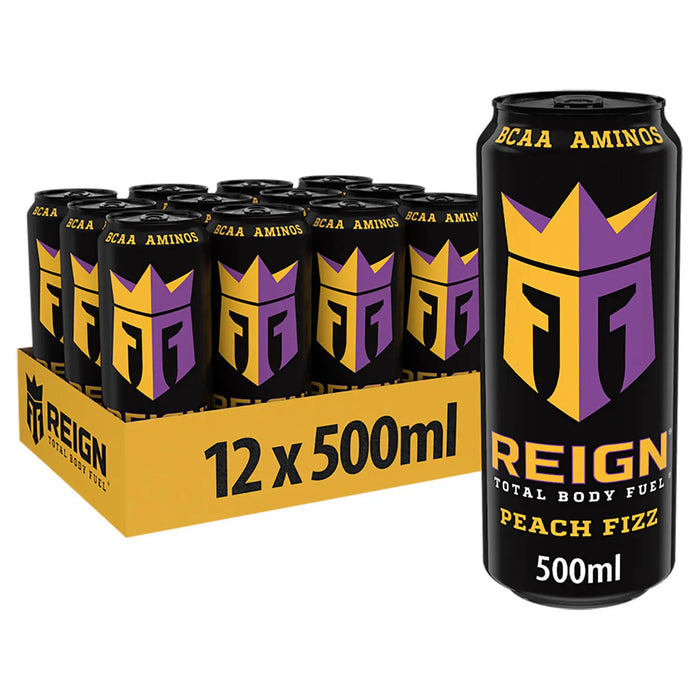 REIGN Total Body Fuel 1.49 GBP Price Marked Product 12x500ml - Peach - Sports & Energy Drinks at MySupplementShop by REIGN