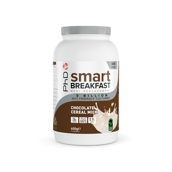 PhD Smart Breakfast 600g | Breakfast Shake, with High Protein, Essential Vitamins & Minerals, Probiotics & Digestive Enzymes - Breakfast Shake at MySupplementShop by PhD