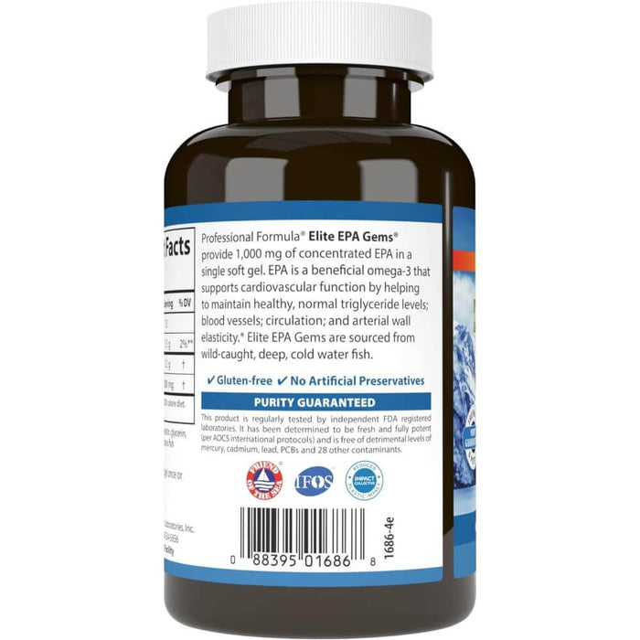 Carlson Labs Elite EPA Gems 1,000mg 60 Softgels - Heart Health at MySupplementShop by Carlson Labs