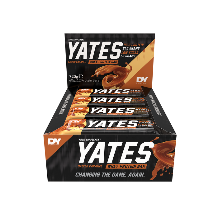 Yates Bar - High-Protein, Low-Sugar, Muscle-Repair Formula 12 x 60g - Protein Bars at MySupplementShop by Dorian Yates