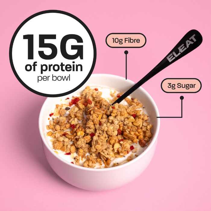 Eleat High Protein Granola – 15g Protein, Low Sugar, High Fibre Breakfast