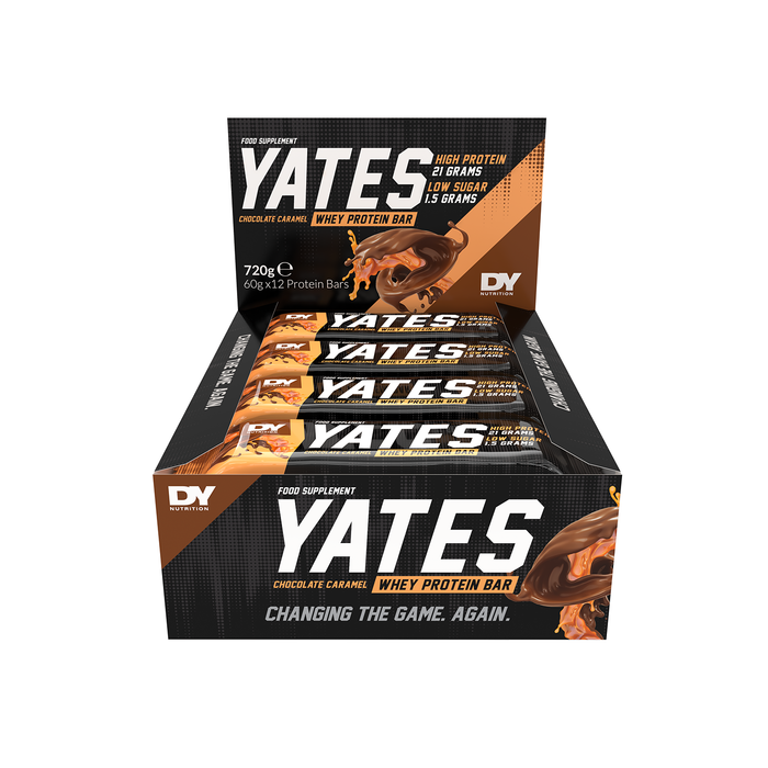 Yates Bar - High-Protein, Low-Sugar, Muscle-Repair Formula 12 x 60g - Protein Bars at MySupplementShop by Dorian Yates