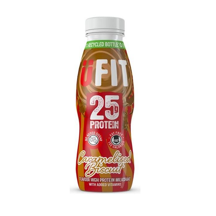 UFIT 25g - 330ml x 10 - Caramelised Biscuit - Sports Supplements at MySupplementShop by UFIT