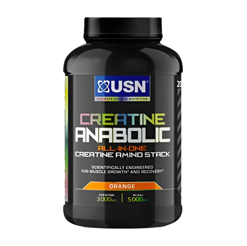 USN Creatine Anabolic 900g – All-in-One Muscle Building Stack with BCAAs & Creatine