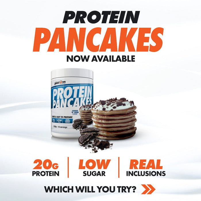 Per4m Protein Pancakes | 20g Protein | Chocolate Chip, Blueberry & Cookies & Cream 1.2kg