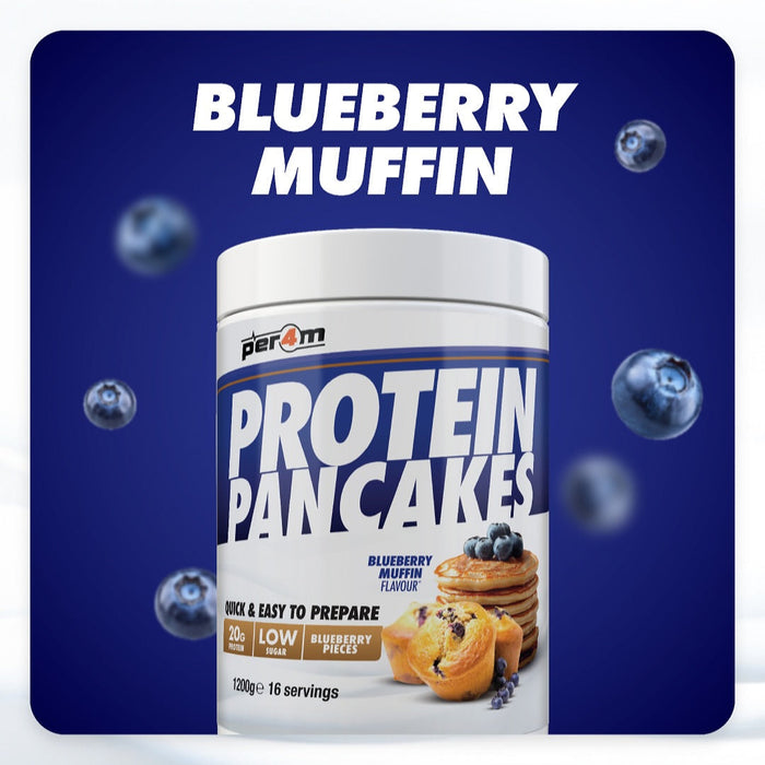 Per4m Protein Pancakes | 20g Protein | Chocolate Chip, Blueberry & Cookies & Cream 1.2kg