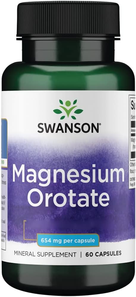 Swanson Magnesium Orotate 40mg 60 capsules - Vitamins & Minerals at MySupplementShop by Swanson