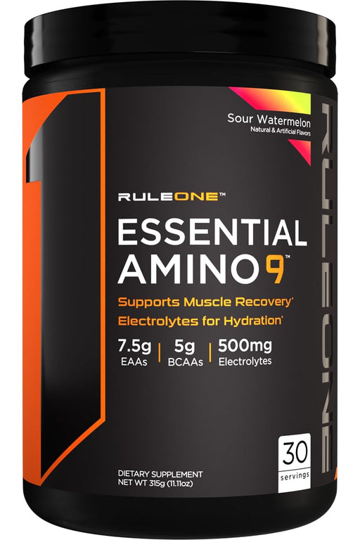 Rule One Essential Amino 9, Sour Watermelon (EAN 196671009654) 345g - Sports Supplements at MySupplementShop by Rule One