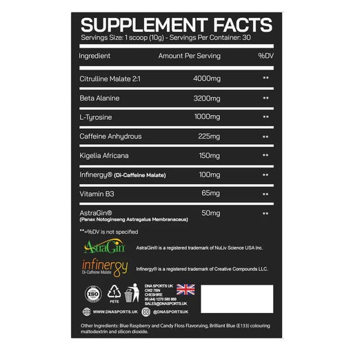 DNA Sports Vibe 300g - Beta-Alanine at MySupplementShop by DNA SPORTS