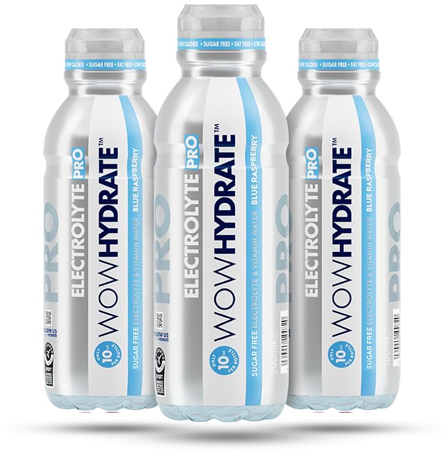 Wow Hydrate Electrolyte PRO 12x500ml - Blue Raspberry - Recovery & Hydration Drinks at MySupplementShop by Wow Hydrate