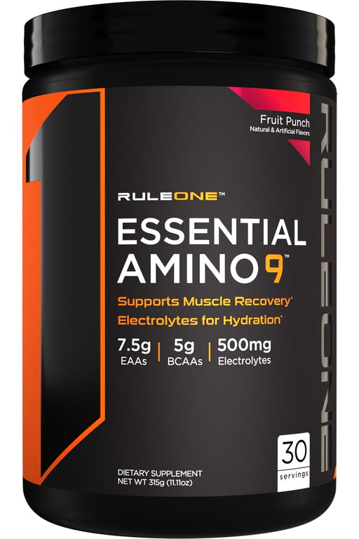 Rule One Essential Amino 9, Fruit Punch (EAN 196671009647) 330g - Sports Supplements at MySupplementShop by Rule One