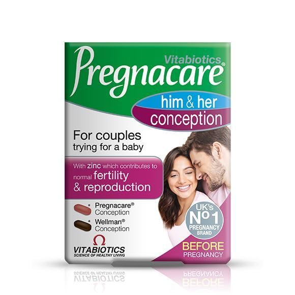 Vitabiotics Pregnacare His & Hers 60 Tablets - Pregnancy at MySupplementShop by Vitabiotics