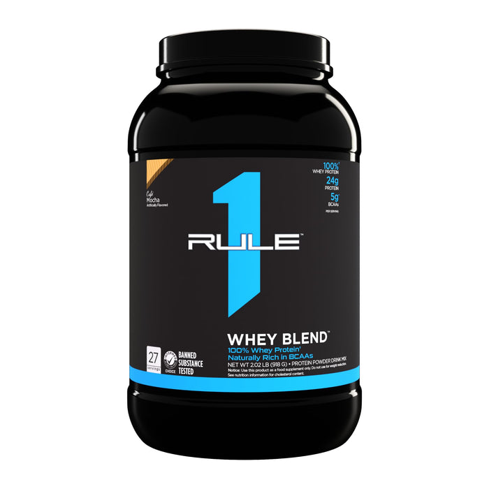 Rule One R1 Whey Blend, Cafe Mocha - 918g - Protein Supplement Powder at MySupplementShop by Rule1