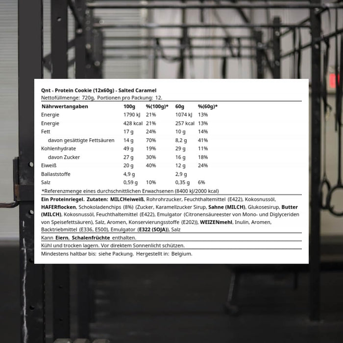 QNT Protein Cookie 12x60g