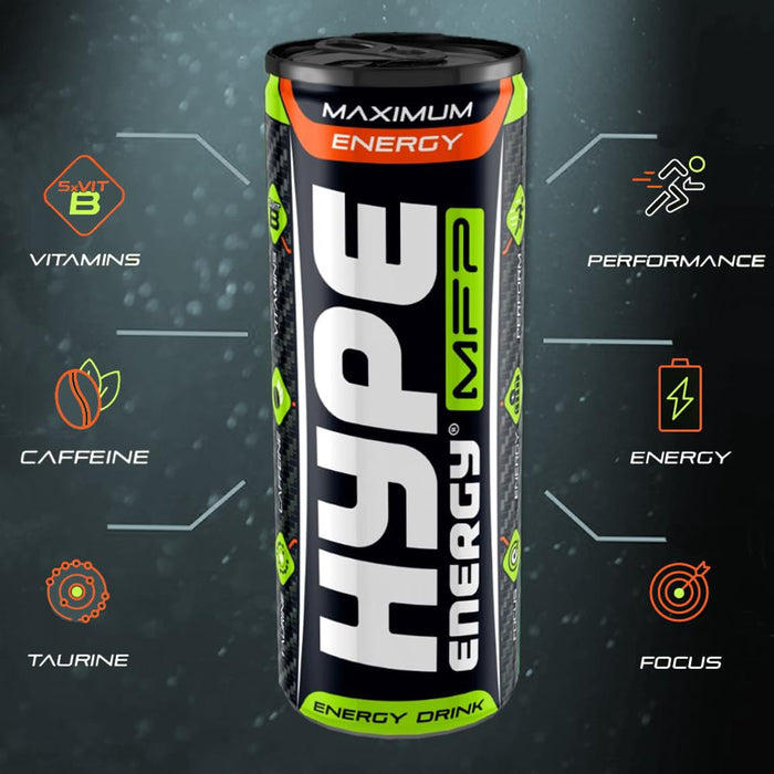 HYPE MFP Maxi Power 24x250ml Energy Drink - Energy Drinks at MySupplementShop by Hype Energy Drinks