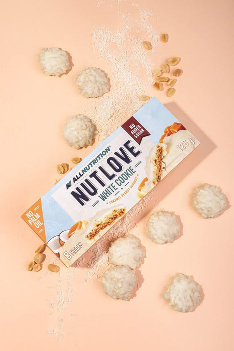 Allnutrition Nutlove White Cookie, Caramel Peanut Coconut 8 cookies - Health Foods at MySupplementShop by Allnutrition