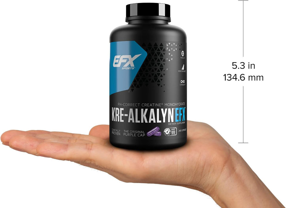 EFX Sports Kre-Alkalyn 240 Capsules - Creatine Supplements at MySupplementShop by EFX Sports