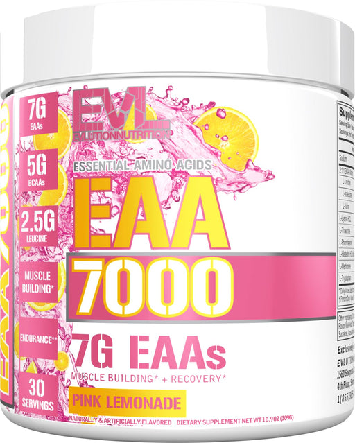 EVLution Nutrition EAA 7000, Pink Lemonade 309g - BCAAs at MySupplementShop by EVLution Nutrition