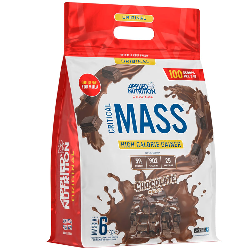 Applied Nutrition Critical Mass Original, Chocolate 6kg - Weight Gainers & Carbs at MySupplementShop by Applied Nutrition