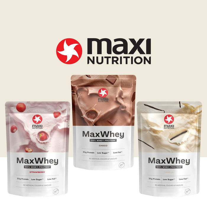 Maxi Nutrition Whey Powders 420g Strawberry - Whey Proteins at MySupplementShop by Maxi Nutrition