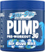 Applied Nutrition Pump Zero Stim Free Pre Workout 350g 50 Servings - Icy Blue Raz - Pre Workout at MySupplementShop by Applied Nutrition