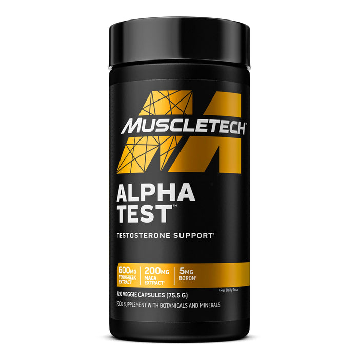 MuscleTech Alpha Test - 120 vcaps - Nutritional Supplement at MySupplementShop by Muscletech