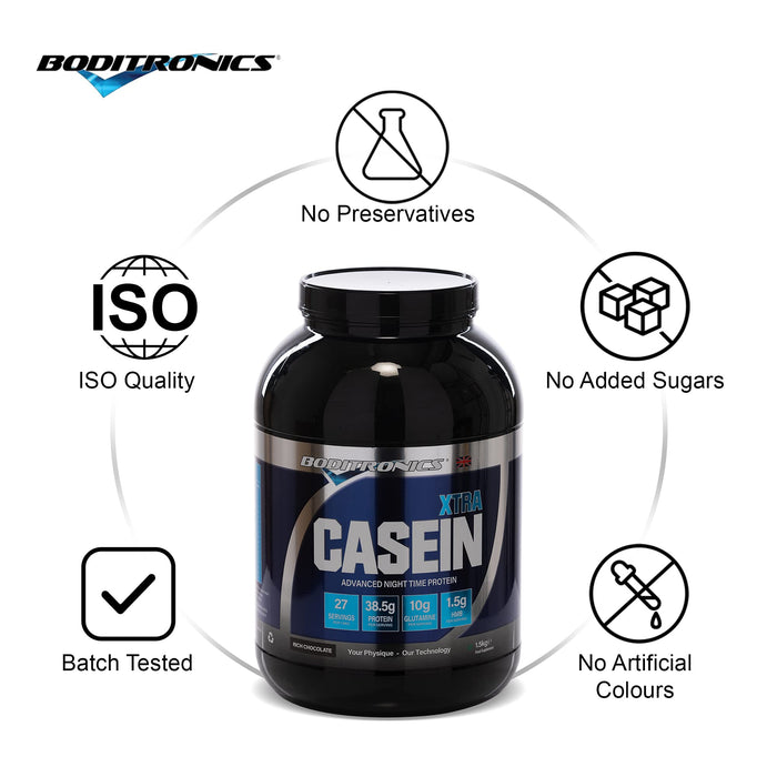 Boditronics Casein Xtra 1.5kg - Casein Proteins at MySupplementShop by Boditronics