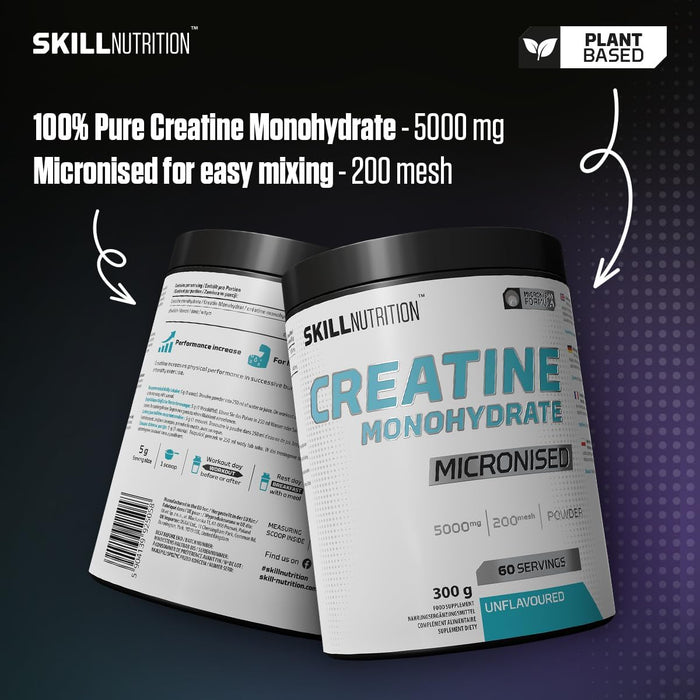 Skill Nutrition Micronised Creatine Monohydrate 500g