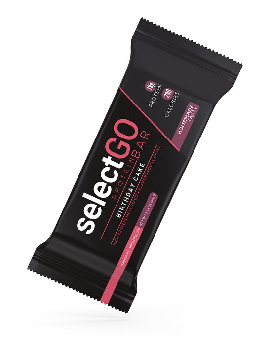 PEScience SelectGo Protein Bar, Birthday Cake - 12 x 60g - Protein Bars at MySupplementShop by PEScience