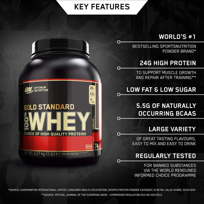 Optimum Nutrition Gold Standard 100% Whey 4.53kg - Protein at MySupplementShop by Optimum Nutrition