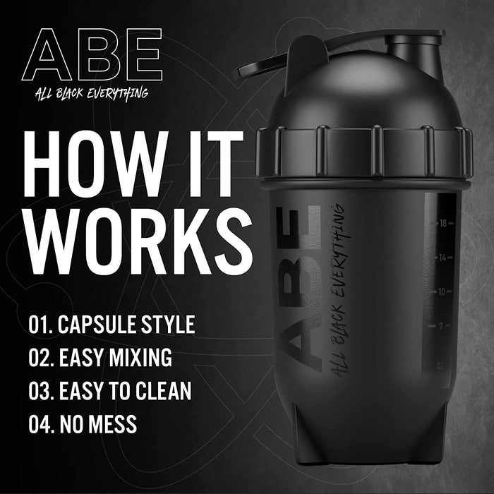 Applied Nutrition ABE Bullet Shaker, Black 500ml - Shaker Bottle at MySupplementShop by Applied Nutrition