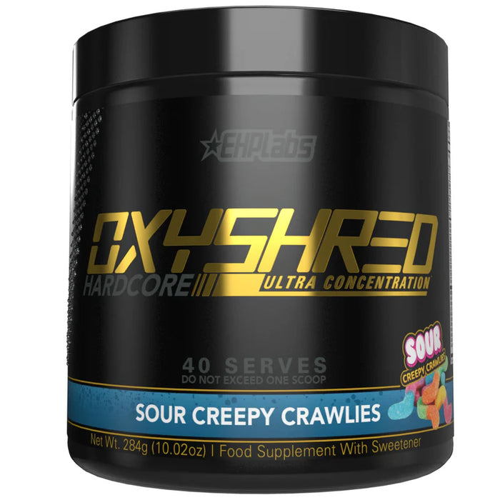 EHP Labs OxyShred Hardcore 40 Servings 275g - Sour Creepy Crawlies - Pre Workout at MySupplementShop by Ehp Labs