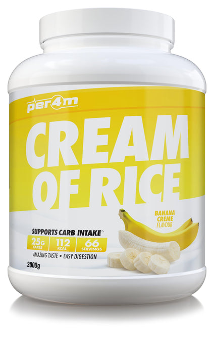 Per4m Cream of Rice 2kg - Banana Creme - Rice Proteins at MySupplementShop by PER4M Nutrition