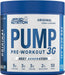 Applied Nutrition PUMP 3G Pre-Workout 375g - With Caffeine for Enhanced Focus & Performance - Icy Blue Raz - Pre Workout at MySupplementShop by Applied Nutrition