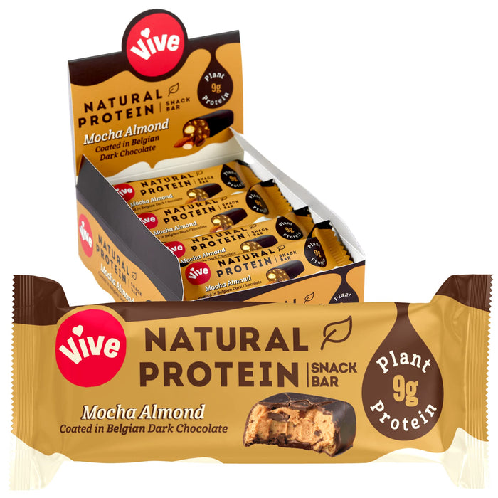 Vive Natural Protein Snack Bar 12x49g - Protein Bars at MySupplementShop by Vive Natural