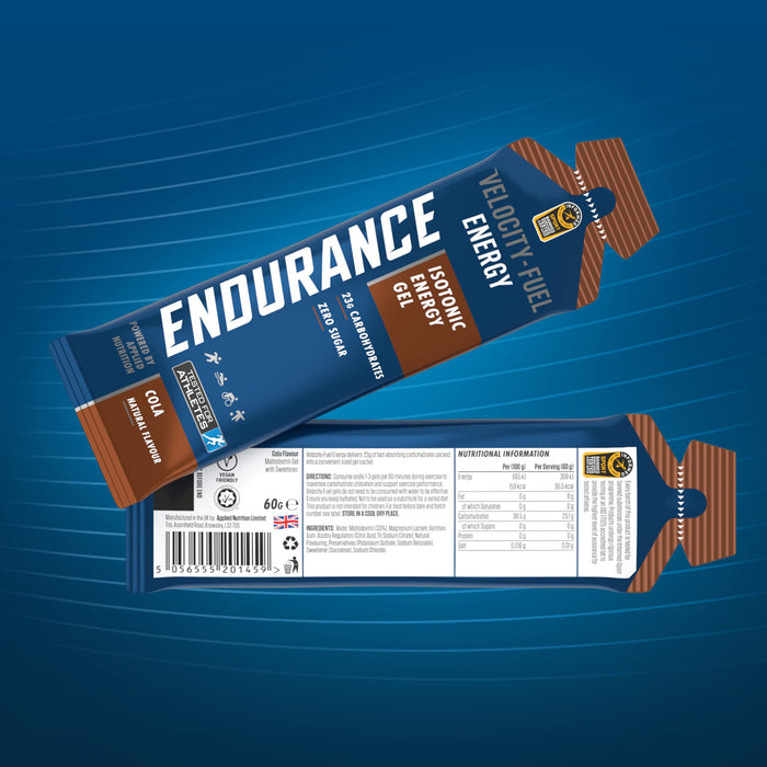 Applied Nutrition Endurance Sprint Isotonic Energy Gel + Caffeine, Cola - 20 x 60g - Carbohydrate Control Supplements at MySupplementShop by Applied Nutrition