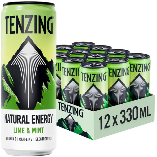 TENZING Natural Energy 12x330ml - Lime & Mint - Sports Supplements at MySupplementShop by TENZING