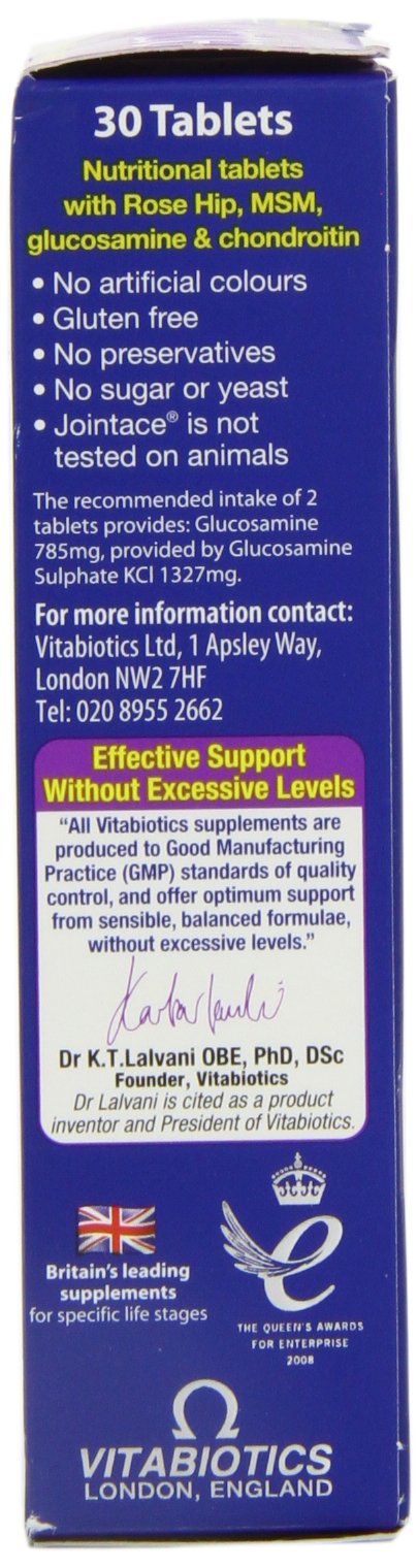 Vitabiotics Jointace Rosehip Msm Glucose And Chondroitin Tablets - 30x61g - Joint Care at MySupplementShop by Vitabiotics