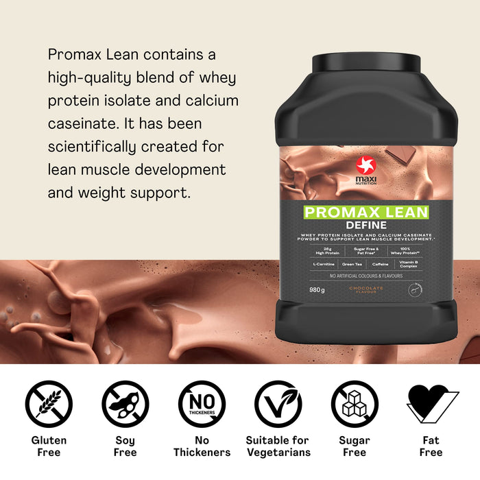 Maxi Nutrition Promax Lean Powder 980g Chocolate - Whey Proteins at MySupplementShop by Maxi Nutrition