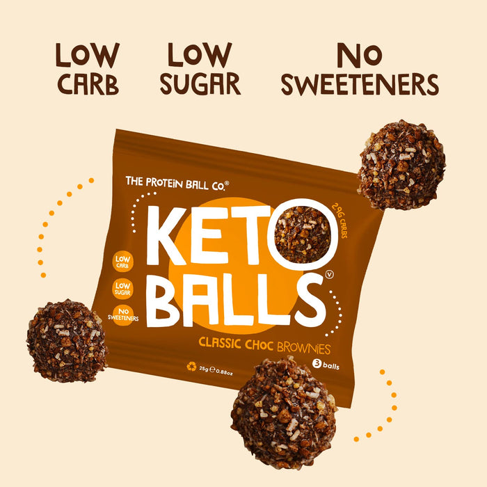 The Protein Ball Co Keto Ball Snack 20x25g - High Protein at MySupplementShop by THE PROTEIN BALL CO