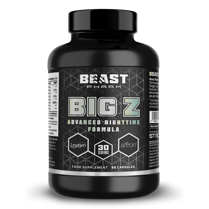 Beast Pharm Big Z Advanced Nighttime Formula 90 Cap - Mineral Supplement at MySupplementShop by Beast Pharm