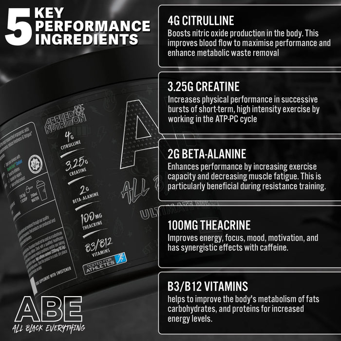 Applied Nutrition ABE 375g *NEW FORMULA* - Sports Supplements at MySupplementShop by Applied Nutrition