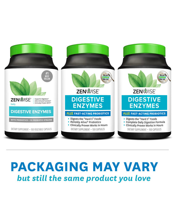 Zenwise Digestive Enzymes 100 caps - Digestive Enzyme at MySupplementShop by Zenwise