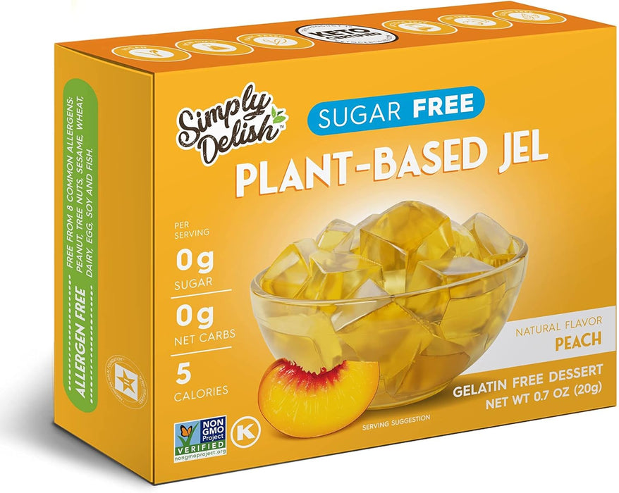 Simply Delish Sugar-Free Natural Jelly Dessert - Vegan, Gluten, and Fat-Free 20g