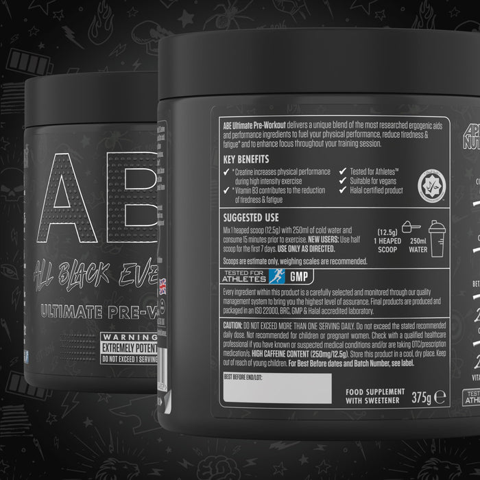 Applied Nutrition ABE - All Black Everything, Ultimate Pre-Workout - Nutritional Supplement at MySupplementShop by Applied Nutrition