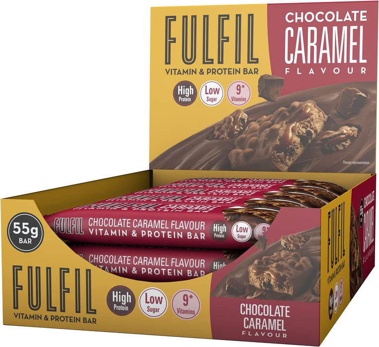 Fulfil Vitamin and Protein Bar (15 x 40g Bars) 20g High Protein, 9 Vitamins, Low Sugar - Protein Bar at MySupplementShop by Fulfil