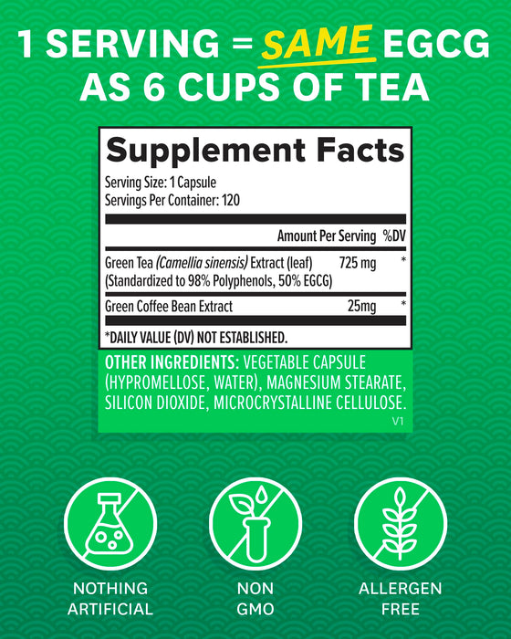 Zenwisegreen Tea Extract 120 caps - Green Tea at MySupplementShop by Zenwise